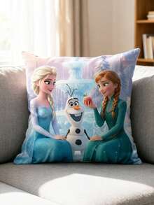Disney 冰雪奇缘抱枕套，柔软枕套，带隐藏式拉链，家居装饰佳品。采用优质亲肤涤纶面料制成，这款冰雪奇缘抱枕套兼具舒适性、耐用性和趣味性。光滑透气的面料触感柔软，不易褪色、起球和缩水，非常适合长期使用。 - 枕頭 - 查看 2