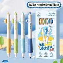 4支可爱汽车造型可擦凝胶笔，0.6mm细尖可伸缩热消笔，黑色和蓝色墨水，柔软笔握，适合书写、记笔记和考试准备（升级版线径0.6mm） - 多款可選 - 查看 10
