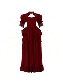 Cosplay Clothing - 241114 Renaissance Women's Skirt Model 7 Black - View 5