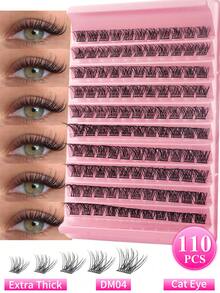 120/120/120/110 cặp mi giả D Curl tự làm, 80 cặp mi giả D, mi nối D Curl 0.07mm hỗn hợp tự nhiên, mi giả siêu dày và dài, mi đơn xoăn, mi mỏng và dài, mi dài và có vẻ ngoài giống hoạt hình, phù hợp cho người mới bắt đầu tại nhà. 120 cặp mi giả siêu dày, 120 cặp mi giả dung lượng lớn, mi giả, mi riêng lẻ, mi, mi giả. - Xem 5