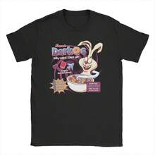 Camisetas M1en WoM1en Donnie Darko Novedosas Camisetas de manga corta de algodón puro Camisetas de cuello redondo Nueva llegada Camiseta de manga corta de algodón puro de 220 g para hombres y mujeres, tejido grueso, resistente a las arrugas y que no se deforma fácilmente. Estilo sencillo y versátil, ligero y transpirable, perfecto para ir al trabajo, viajar, acampar, ir de compras y el tiempo libre diario. - Negro - Ver 1