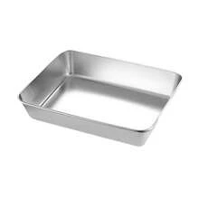 1pc/4pcs Stainless Steel Food Storage Container, Rectangular Picnic & Fridge Box, Kitchen Meal Prep Tray & Home Flat Serving Tray - View 12