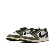 Nike Jordan Air Jordan 1 Retro Low OG With The "Reverse Swoosh" Colorway, Stylish And Comfortable Low-Top Retro Basketball Shoes, Unisex, Olive Green. - HQ6998-200 - Xem 3