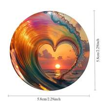 Imanes de Refrigerador Magnéticos Acrílicos Suaves, Adhesivos Magnéticos con Diseño de Corazón de Anime para Fotos y Pósters - Imanes de refrigerador Yiwu Lexin--03 - Ver 1