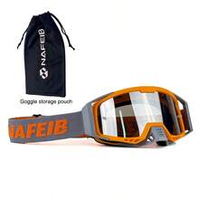 An Ultra-Lightweight (Weighing Just 113g) Pair Of Windproof Cycling Goggles-Equipped With Anti-Fog, High-Definition Lenses And Accompanied By A Complimentary Storage Pouch. Ideal For Outdoor Activities Such As Cycling And Motocross, They Provide Effective Wind Protection And Ensure Eye Safety. An Excellent Choice For A Holiday Gift. - 彩色 - 查看 10