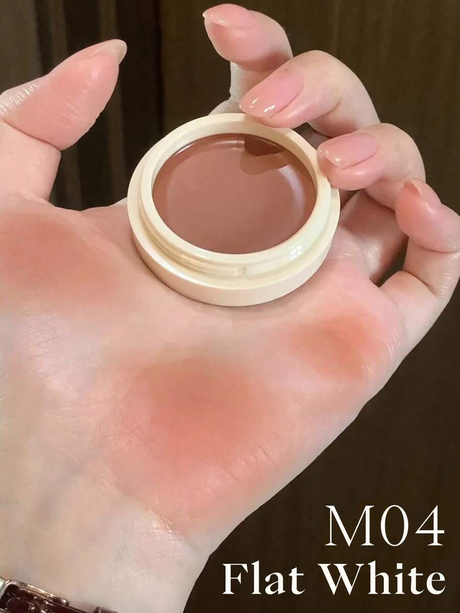 JOOCYEE 釉彩唇颊两用膏 COTD 咖啡系列限量版腮红和哑光光泽唇颊两用膏,通勤和日常妆容的理想之选 - M04 Flat White - 查看 1