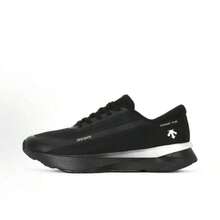 DESCENTE DFLUID Fluid Shoes, BOA Lace-Up Low-Top, Casual Training Running Shoes, Unisex - Black and White D5291RRN29-bK - View 1