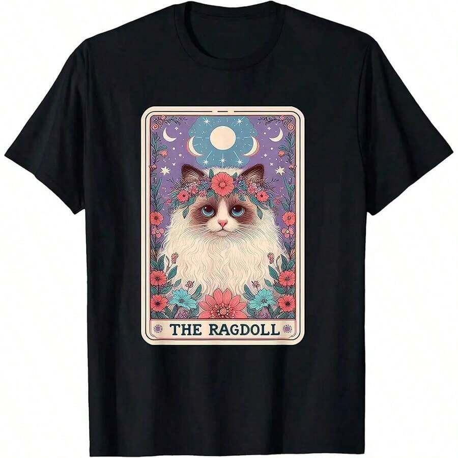 Short-Sleeved T-Shirt With A Fun Print For Dog Lovers, Accessories And Items For Dog Owners, "Life Without Dogs Is Cute... I Don't Think So", Unisex For Adults And Children, Black, 100% Cotton. - 黑色 5 - 查看 1