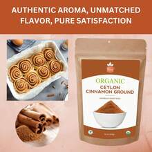 SPICY ORGANIC Ceylon Cinnamon Powder, 1 Lb – Pure  Freshly Ground From Sri Lanka, USDA Certified Organic, Non-GMO, Gluten-Free  Kosher, Perfect For Baking, Cooking, Drinks  Seasoning - SO-CCPW-16OZ - View 5