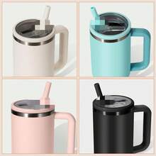 1pc 40oz Reusable Leak-Proof Splash-Proof Straw Lid, Suitable For Cups And Water Bottles - View 6