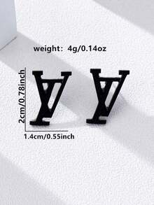 1 Pair Fashion Elegant YS Letter Pearl Earrings, Luxury High-End Niche Design, Versatile Socialite Earrings - Letter Earrings - View 12