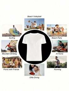 Camiseta Casual de Mujer con Cuello Redondo y Diseño Floral de Rosas y Velas Desde El Cielo Una Hermosa Mañana - Manga Corta, Mezcla de algodón Elástico, Ligera y Transpirable para Fiestas de Verano, Casa y Ropa Casual, Ropa Casual de Verano Camiseta con Estampado Floral Ajuste Cómodo, Camiseta con Frase Católica, Camiseta Católica, Ropa de Halloween para Mujer, Camiseta de Mujer en Oferta de Halloween Blusas Bonito 100% Cotton - Blanco - Ver 7