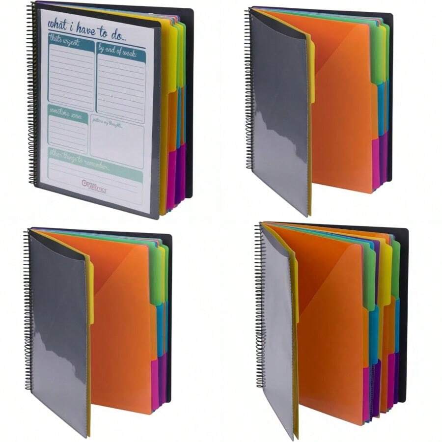 File Jackets & File Pockets - Żółty Różowy Limonkowy Niebieski Fioletowy Szary - Zobacz 1
