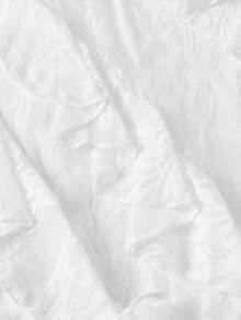 Vestido largo con abertura alta, cuello en V y volantes, con estampado de teñido anudado, vestidos de verano para mujer, vestidos en tonos pastel, vestido de fiesta, atuendo de fiesta, vestido de playa, atuendos de playa para mujer, vestidos ele - Blanco - Ver 5