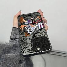 An Anime Phone Case: Hot-Blooded Hat King Anime Phone Case Suitable For  17 16e 16 15 14 13 12 11 Mini Pro Max Air X XR XSMAX 8 7 Plus Anti-Fall Matte Back Cover  17 Case Scover De  17 Pro Max  17 Pro Max Case  Case  16 Case - 混合顏色 - 查看 5