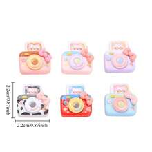 3/6pcs Mini Colorful Camera Model Fridge Magnets, Cute 3D Resin Fridge Magnets, Unique, Home, Kitchen And Office Decor, Home Decor, Birthday Gift Holiday Gift - Multicolor - View 4