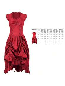 Cosplay Clothing - 2023051401 Sleeveless Dress Red - View 1