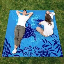 1pc Sea Turtle Patterned Beach Mat, Extra-Large Beach Mat, Lightweight And Durable. Ideal For Travel, Camping, And Picnics. Extra-Large Size For Adults. Highly Suitable For Beaches And Outdoor Adventures - C - View 7