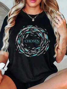 Under The RadarCamiseta de Manga Corta para Mujer con Estampado Gráfico de Anime - 100% Algodón, Diseño Geométrico y Detalles en y Verde Azulado, Ideal para Verano o Fiestas Casuales, Ropa Moderna y Cómoda, Estilo Streetwear, Material Suave, Prenda Versátil para Amantes de la Moda-Vintage Street Style Unisex Loose Cotton Short Sleeve Crew Neck T-Shirt - Negro - Ver 7