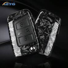 Ốp chìa khóa xe hơi bằng nhựa ABS kiểu sợi carbon, dành cho VW Golf 7 MK7, Tiguan MK2, SEAT Ateca Leon FR 2, Ibiza & Sko Da Octavia - B model - Xem 8
