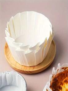 50-100pcs Non-Stick Basque Cheesecake Parchment Paper (8 Inch, 6 Inch, 4 Inch), Heat-Resistant Baking Paper With Oil-Proof Edges, Suitable For Oven And Grill, Cake Mold And Party Essential Kitchen Supplies - View 7