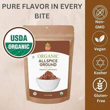 SPICY ORGANIC Pure Organic Allspice Ground 4 Oz. - Certified USDA Organic - Allspice Seasoning For Baking, Marinades, Pickling, Stews, Sauces, And Beverages Flavor - SO-ALLS-4OZ - View 3