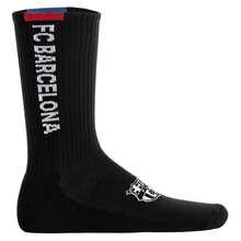 FC Barcelona Chaussettes Unisex, Lot de 7 – Chaussettes de tennis, logo lettrage, mélange de coton, unies - Multicolore - Voir 8