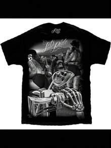Ride Or Die Mayans Sexy Biker Chicks Motorcycle David Gonzales DGA T Shirt - màu đen - Xem 1