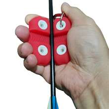 Extractor de flechas para arco recurvo compuesto, mango de silicona, accesorio para cuerda de arco - Rojo - Ver 8