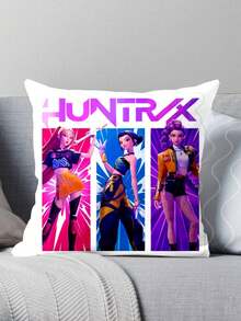 Hasbro K-POP 女團主題枕套，柔軟蓬鬆枕面，適用於沙發、臥室、宿舍或作為床鋪方形靠墊裝飾 - 多色 - 查看 6