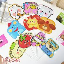Cartoon Handheld PP Fan, Cute Mini Portable Asymmetric Hand Fan, Summer Cooling Small Fan, Gift For Keeping Cool - Fan - View 10