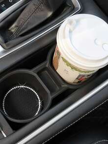 4pcs Car Interior Accessories - Diamond Studded Car Cup Holders, Car Ignition Ring Decor, Anti-Slip Waterproof Car Coasters, One-Touch Start Decorative Ring (Large Diamond Version) - A - View 10