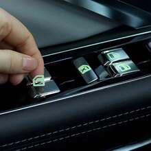 1 miếng dán nút chức năng nội thất ô tô, decal nhắc nhở nút công tắc có đèn chiếu sáng, miếng dán công tắc nâng hạ cửa kính chống trầy xước. - A - Xem 7