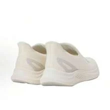 Descente Run Step Slip-On Comfortable And Durable Fit Running Shoes, Unisex, Off-White - Off White - View 4