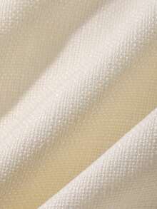 Chaqueta ajustada sin mangas de cuello redondo de unicolor para mujer, primavera y verano - Blanco - Ver 6