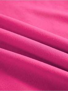 Women's Printed T-Shirt "100% COTTON" - "LOVE SCRIPT EDITION" KING SHENDY VENDY STORES - Fuchsia Pink - View 4