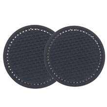 2pcs/1pc 2.76 Inch Universal Size Sparkling Rhinestone Coasters, Non-Slip Silicone Coasters, Anti-Stain Coasters, Car Decor, Women Accessories - 2PCS - View 12