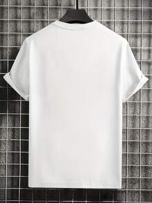 Men'S Brooklyn New York Letter Print Graphic Casual Short-Sleeve T-Shirt - 白色 - 查看 2