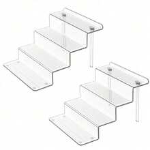 Giá trưng bày acrylic 4 tầng, thích hợp để trưng bày mô hình nhân vật, đồ sưu tầm, bánh ngọt, đồ chơi, trang sức, tượng nhỏ, mỹ phẩm, giá trưng bày trong suốt bền chắc. - Nhiều màu - Xem 9