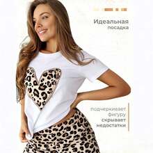 Camiseta de manga corta informal, holgada y versátil, de algodón estampado, estilo europeo y americano, para verano, de corte holgado premium. - Blanco - Ver 2