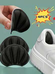 2pcs/Set Anti-Friction Heel Protector Pads, Suitable For Men And Women Casual Shoes, Sandals And Sports Shoes, Shoe Care - Random Style - View 2