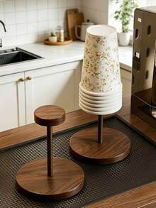 Creative Round Cup Holder, Paper Cup Holder | Stylish Bathroom Cup Holder - Can Be Used To Store Plastic Mouthwash Cups, Coffee Paper Cups, Or In The Kitchen, Suitable For Storing Disposable Paper Cups On Countertops And Desktops. It Can Also Be Used To Store Outdoor Tableware, Making It An Ideal Choice For Commercial Countertop Storage And Outdoor Tableware Storage. - Multiple Styles - View 7