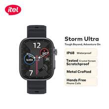 Itel ISW-023 Storm Ultra Smartwatch, Bluetooth 5.3 Calling, 2.02" Touch Display, IP68 Waterproof, Heart Rate/SpO2 Tracker, 100+ Sports Modes, Black - Black - View 2