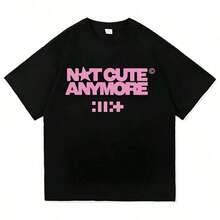 Retro GraphicILLITs Not Cute Anymore Album TShirt Fashion Men_women Clothing Harajuku High Quality Cotton Male Vintage Short-Sleeved Top (1),Camisetas populares de  para uso diario,Ropa de verano, ropa para niños y niñas,camisetas de apoyo para el Mundial,Camisetas del Mundial 2026,Camisetas estampadas,Camisetas estampadas, - Negro - Ver 1