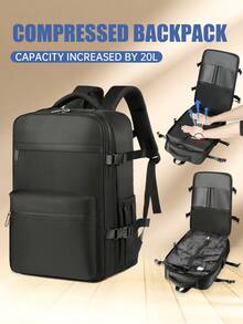 Myco Vacuum Compression Backpack - Durable Nylon, Suitable For Men And Women, Large Capacity Travel Backpack, Multifunctional Luggage Storage Backpack, Lightweight And Waterproof - Perfect For Travel, Hiking, Camping And Outdoor Adventure. Multifunctional Vacuum Compression Storage Backpack Suitable For College Students - Multicolor - View 2