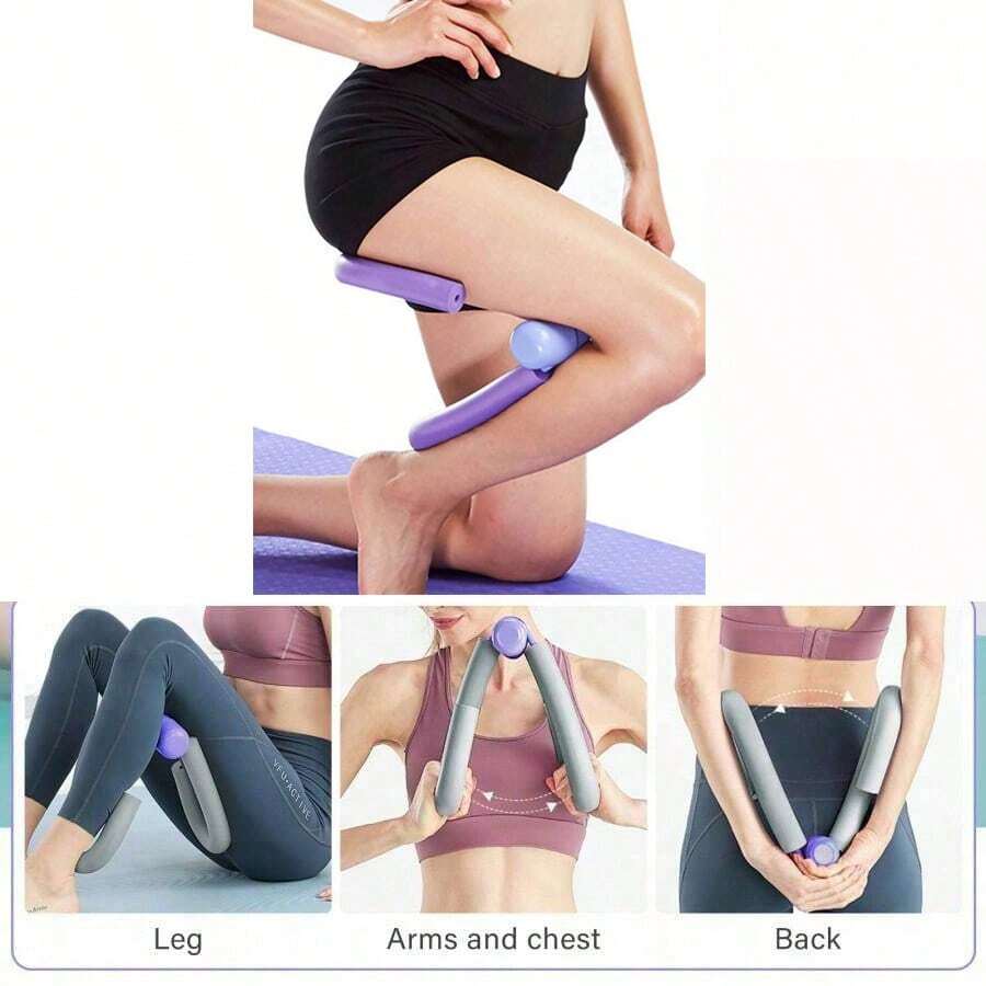 1pc Pelvic Floor Muscle Trainer, Suitable For Yoga, Pilates, Postpartum Recovery, Fitness Shaping, Thigh Exercise, Leg And Buttock Training - A - View 1