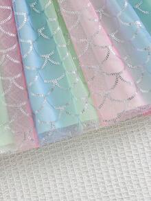 Girls' Mermaid Mesh Dress, Cute & Elegant Style, Suitable For Girls' Party Occasions In Summer - Mint Green - View 7
