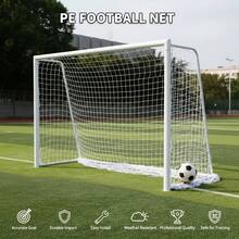 1pc High-Quality Multipurpose Soccer Goal Net, Durable Heavy-Duty Polyethylene Soccer Net, Standard Size Suitable For Backyard Play, Sports Training, Competition And Outdoor Activities, Tear-Resistant Waterproof Mesh, Long-Lasting Outdoor Use - Multicolor - View 9