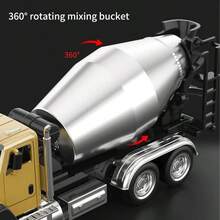 ✨[Construction Vehicle Set]3 Pack Truck Toy-Birthday Gifts|Diecast Semi Trucks Transport Set-Big Garbage Truck,Oil Tanker,Transport Vehicle Toy Pull Back Action-1/50 Scale Metal Collectible Model Alloy Car Vehicles|Children's Day Gifts For Kids Boys✨ - Gold - View 6
