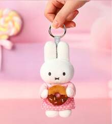 Móc khóa hình thú nhồi bông Miffy Baking Series chính hãng, hộp quà bí ẩn, phụ kiện túi hình thỏ Kawaii, mặt dây chuyền dễ thương, quà tặng bất ngờ (1 cái ngẫu nhiên) - Nhiều màu - Xem 4